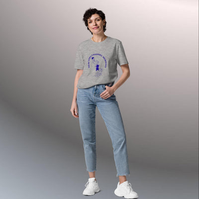 womens eco illustrated swimming design t-shirt