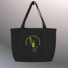 swimming legends organic tote  bag black 