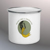 mermaid themed  enamel mug