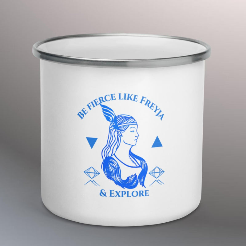 nordic mythology  enamel mug