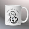 swimming themed  ceramic mug